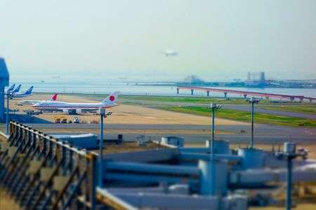 羽田空港　あっ日の丸だ！