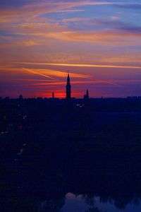 コペンハーゲンの夕焼け