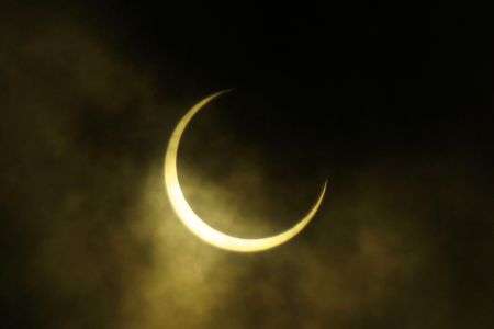 like a crescent moon