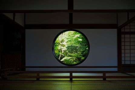 源光庵 2つの窓