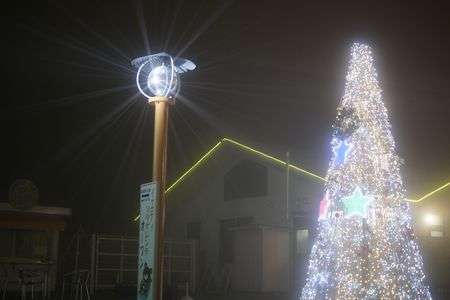 スキー場のクリスマス