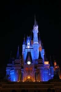 シンデレラ城　ライトアップ!!