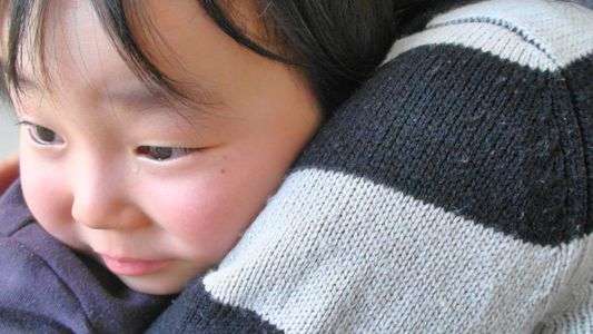 ほっぺた真っ赤