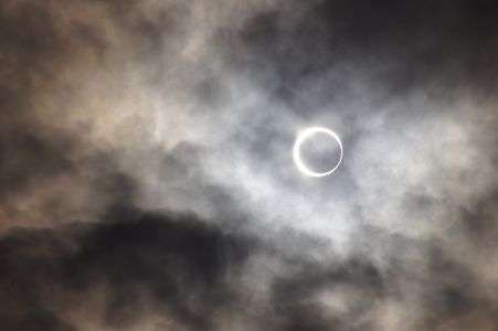 奈良市で見えた金環日食２