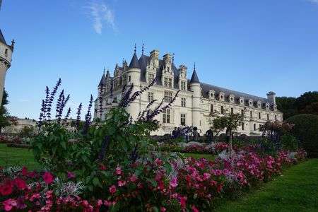 花のシュノンソー城