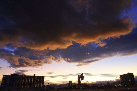 嵐がやってきましたよ