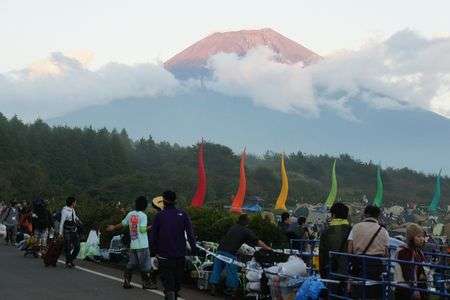２日目の最後にやっと見れた富士山