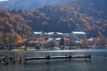 中禅寺湖半にて