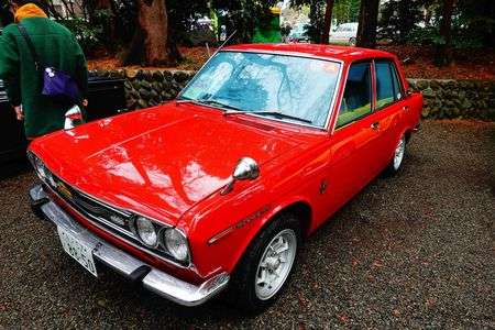 谷保天満宮旧車祭2025・日産ブルーバード1800SSS