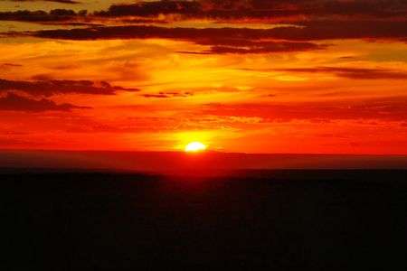 グランドキャニオンの夕日