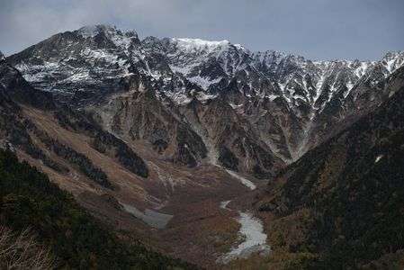 晩秋の穂高