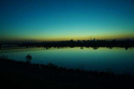 江戸川の夕焼け