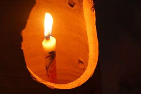 会津の絵ろうそく。