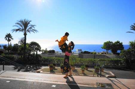 海へ飛んでけ～！