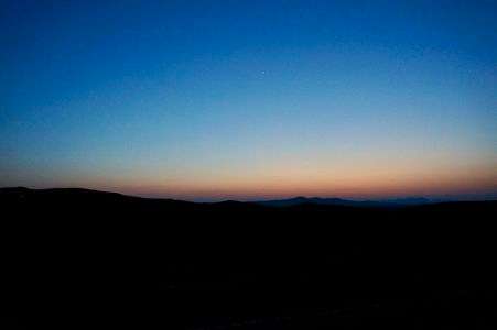 阿蘇、大観峰の夕暮