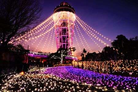 日暮れのシーキャンドル