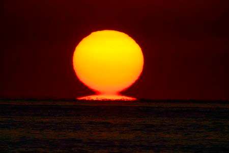 明石海峡ダルマ夕日