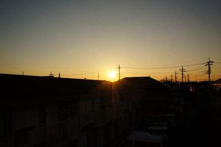 家のベランダから