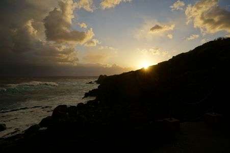八丈島の夜明け