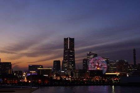 赤レンガ倉庫付近の夜景