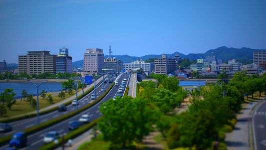 宍道湖大橋 チルトシフト