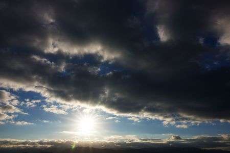 雨上がりの夜明け空