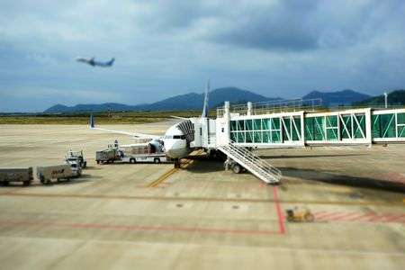 石垣島空港にて