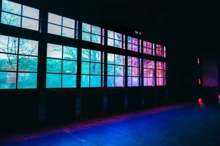 群馬県にある廃校内の風景