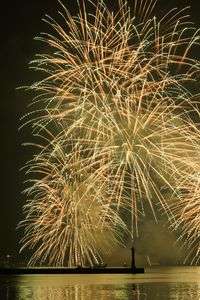 初めての花火。