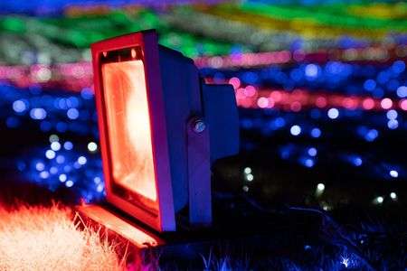 夜道を輝かせる光