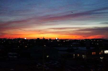 自宅から見た夕焼け