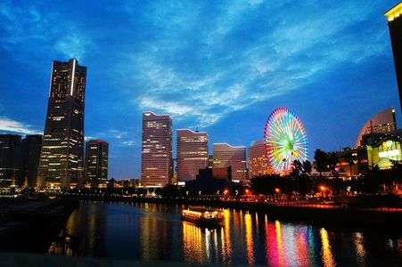 みなとみらい 夕景