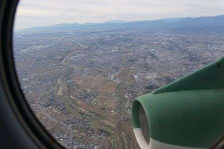 入間基地 体験搭乗 C-1窓から見る景色