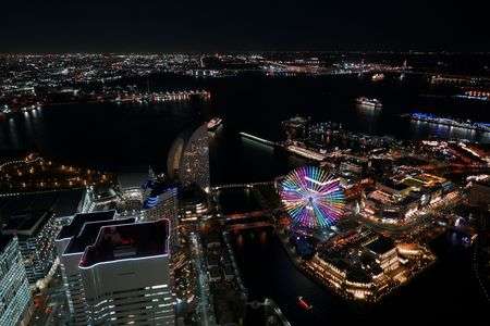 横浜港　夜景