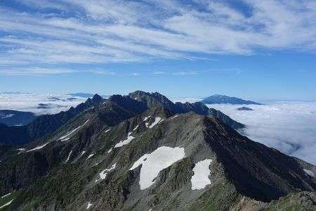 13.08.03　槍ヶ岳山頂