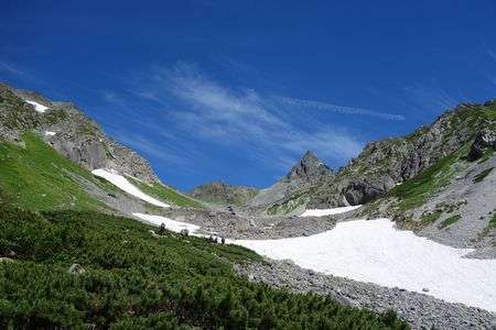 13.08.03 槍ヶ岳を振り返る