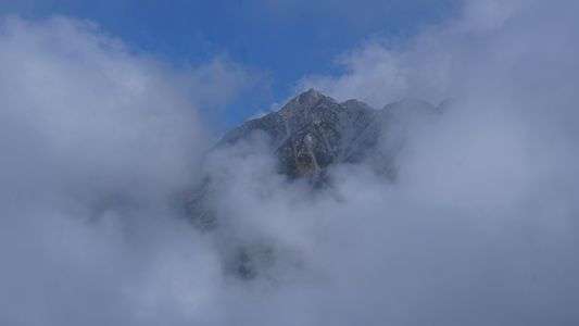 新穂高ロープウェー山頂駅からの景色