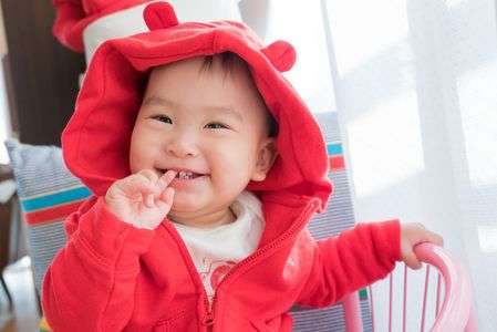 お耳の付いたフードパーカーがお気に入り