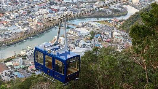寝姿山から親子で撮り比べ