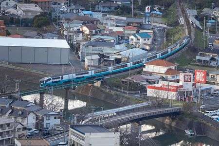 下田へ下りてきたスーパービュー