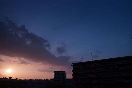 夕暮れのグラデーション