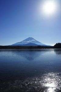 精進湖　逆さ富士