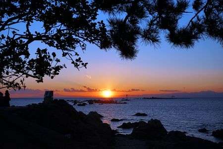 140106 森戸の夕照