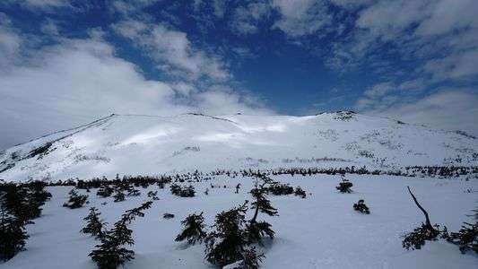 白馬乗鞍岳の大斜面