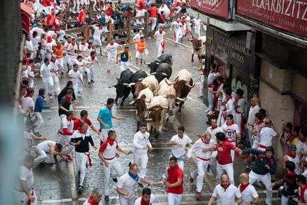 パンプローナ牛追い