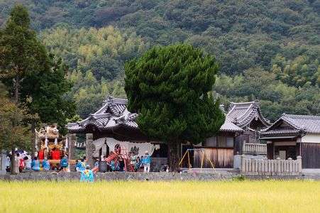 田舎の村祭り