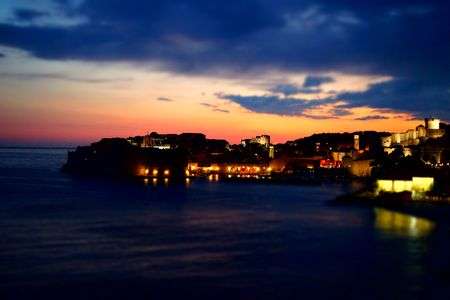 夕景のドゥブロブニク