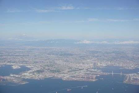 横浜と富士山