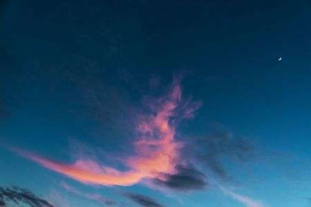 夕焼け　ひらひら