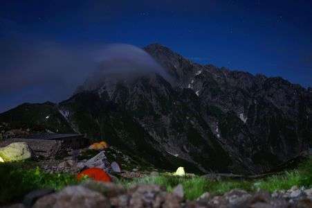 夜明け前・剱岳